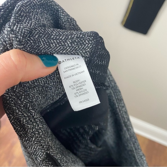 Athleta Herringbone Mercer Tight high rise pull on side pockets vented small - Picture 5 of 12